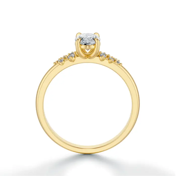 Pierścionek zaręczynowy owalny diament 0.60ct SBPZ_053